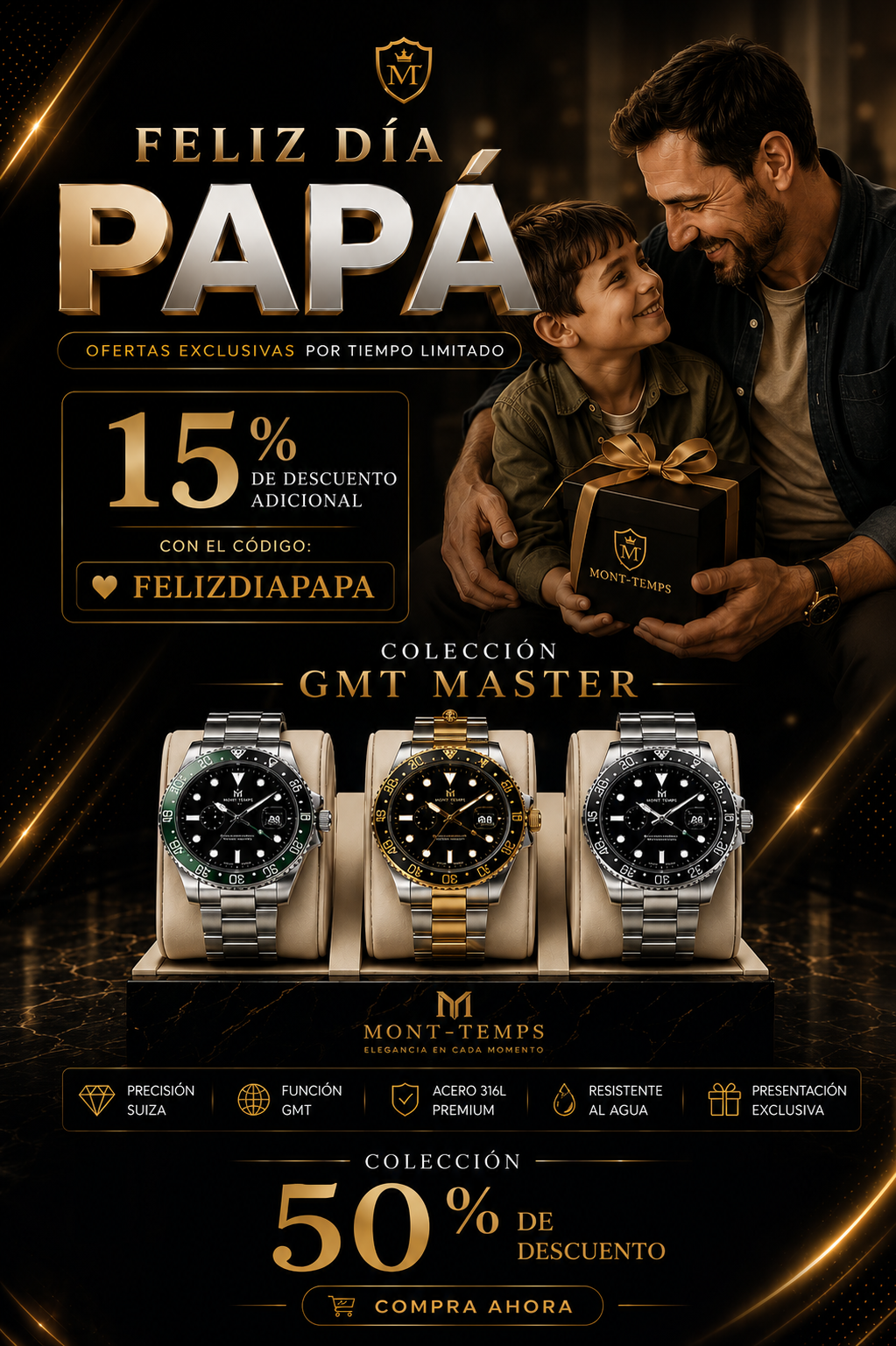 Reloj Homenajes GMT-master 2 50% OFF